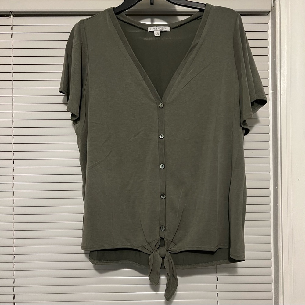 Green Envelope Women’s Shirt